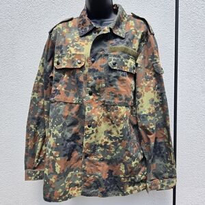Köhler GMBH German Army Camo Field Jacket 1998 Vintage Military Unisex Medium